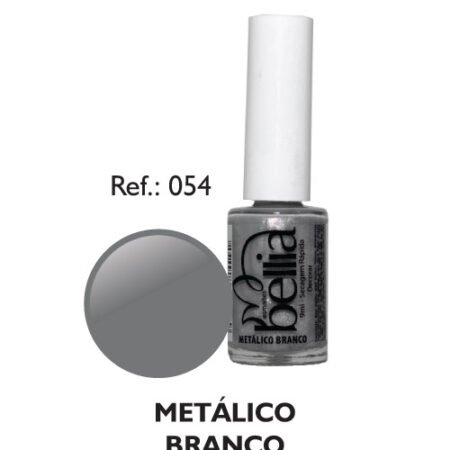 Esmalte Bellia - Metálico Branco 9ml