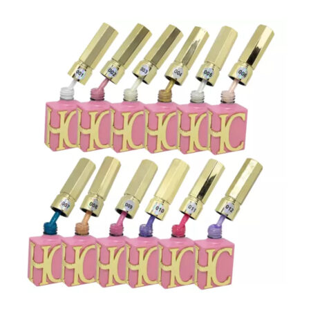 Kit Esmalte em Gel Helen Color Pérola Mãe Rosca 12 unidades