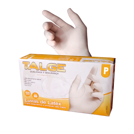 Luvas de Vinil Talge P 100 unidades(com pó)