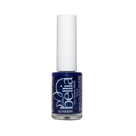 Esmalte Bellia Cintilante - gliter azul