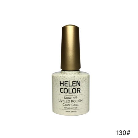 Esmalte em gel Helen Color Glitter Prata #130