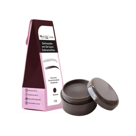 Delineador em Gel para Sobrancelhas Max Love Escuro 3,3g