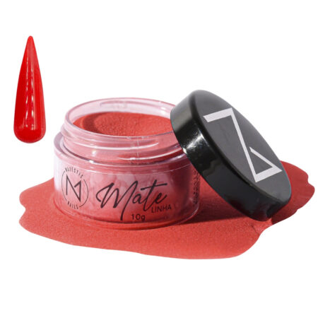 Pó Acrílico Majestic Linha Mate Vermelho Coral 10g