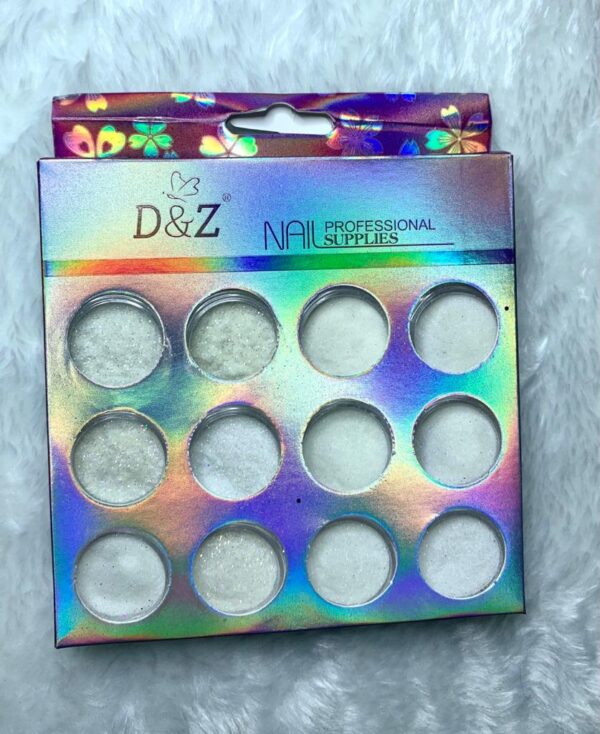Kit Gliter Branco Fino DZ