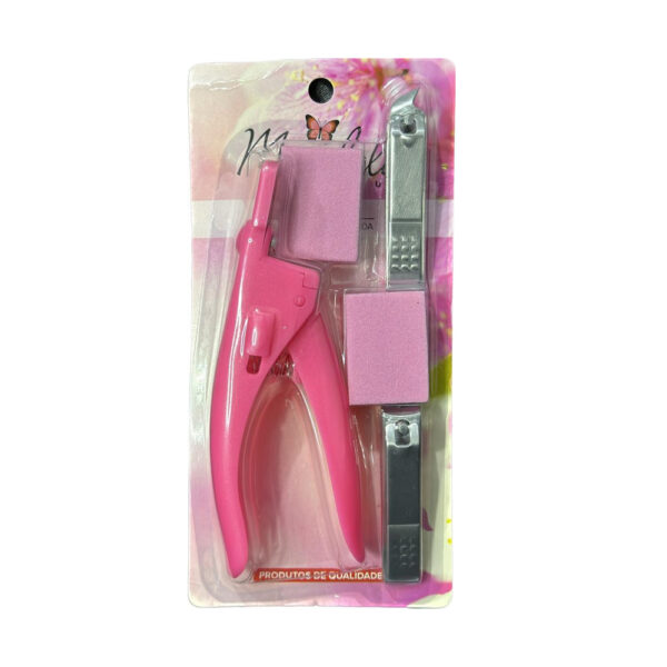Kit Manicure Cortador Tips e Unha + Lixa Mandala