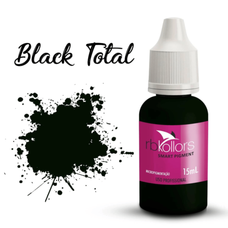 Pigmento RB Kollors 15ml - TOTAL BLACK