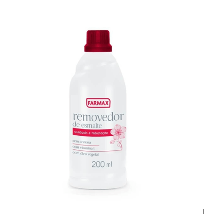 Removedor Farmax Sem Acetona 200ml Vermelho