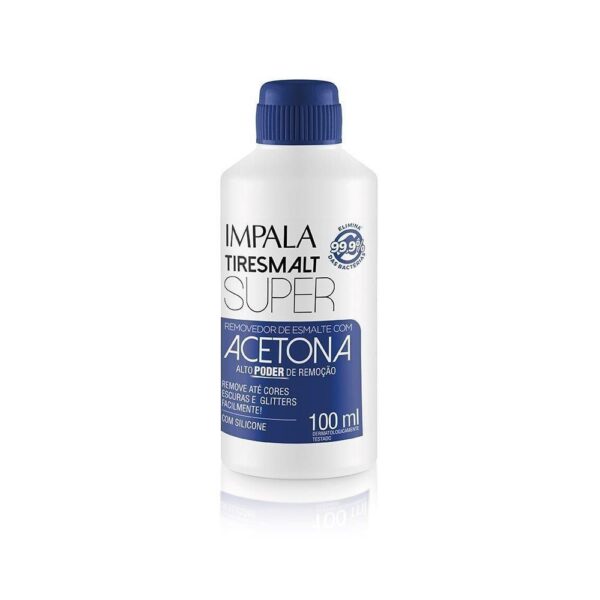 Removedor de Esmalte Impala com Acetona Tiresmalt Super 100ml