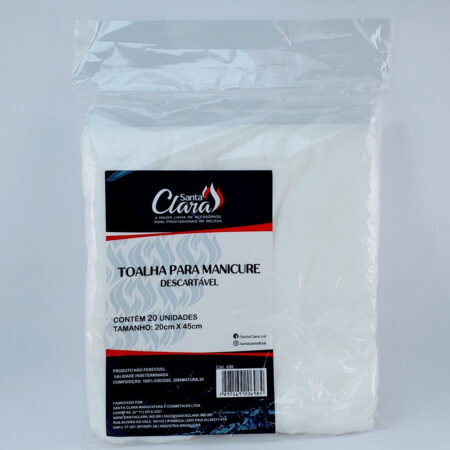 Toalha para Pedicure Descartável 20 unidades Santa Clara