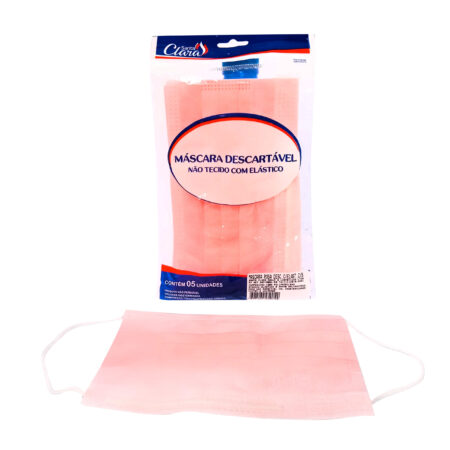 Máscara Santa Clara C/5 unidades Rosa