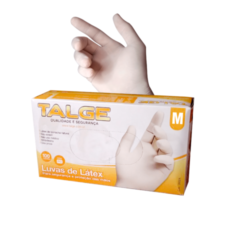 Luvas de Vinil Talge M 100 unidades(com pó)