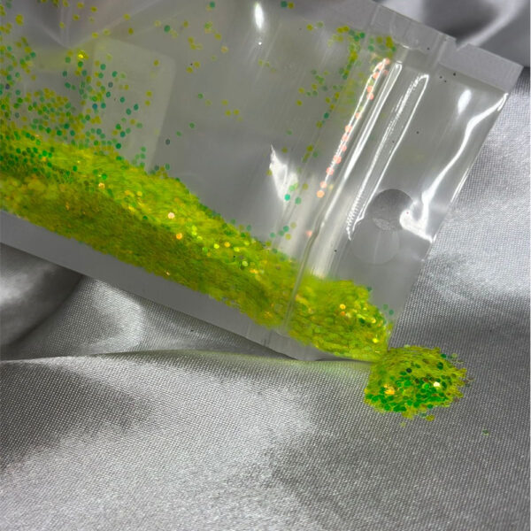 Glitter Flocado Verde Neon Saquinho