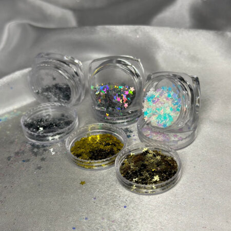 Kit Glitter Estrelinha DZ 6 Unidades