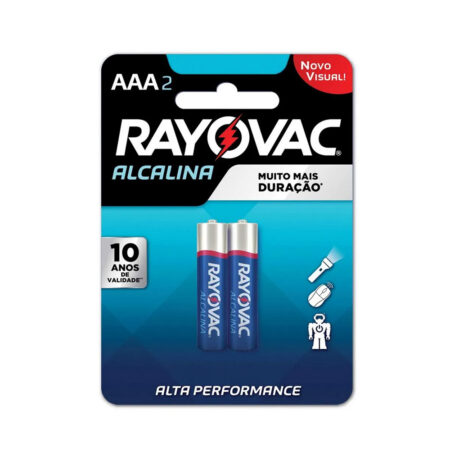 Pilha RayoVac Alcalina AAA 2 unidades