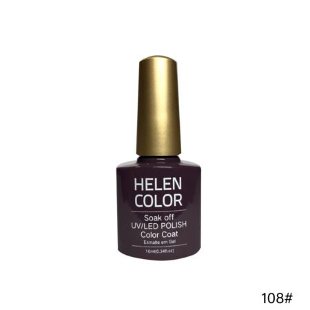 Esmalte em gel Helen Color Roxo Escuro #108