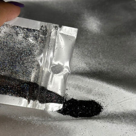 Glitter Fino Preto Saquinho