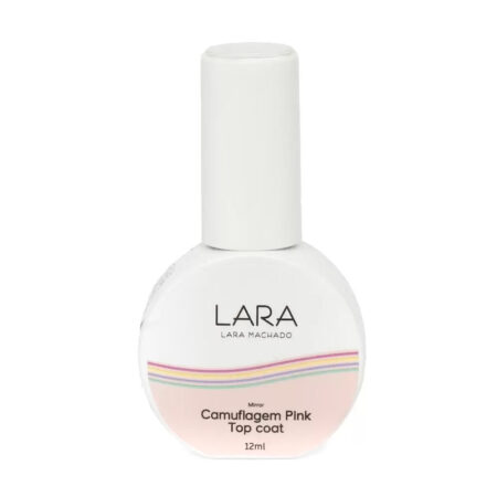 Top Coat Camuflagem Nude Pink Lara Machado 12ml