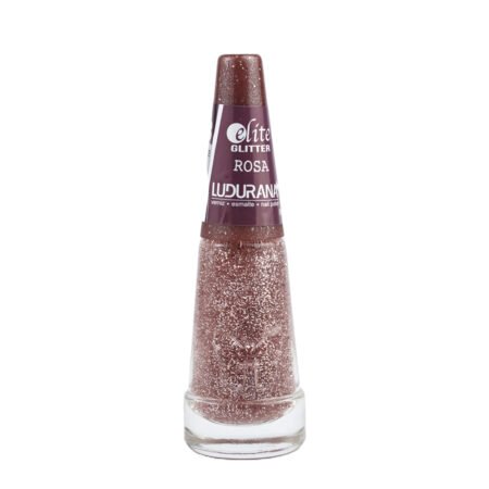 Esmalte Ludurana Rosa Glitter 8ml