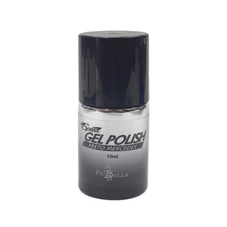 Esmalte em Gel Speed Polish Preto Mercedes Piu Bella 10ml
