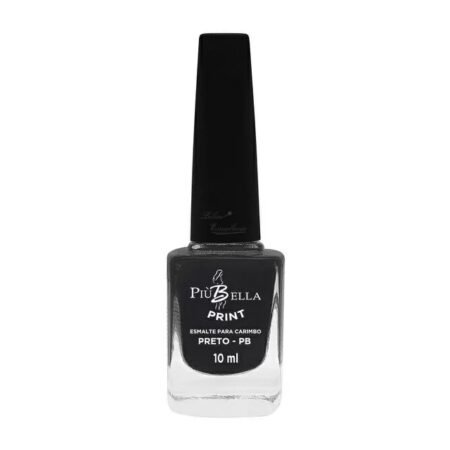 Esmalte Para Carimbo Piu Bella Preto 10ml