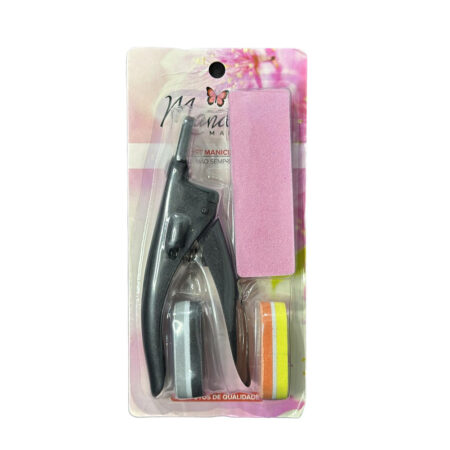 Kit Manicure Cortador Tips + Lixa Mandala