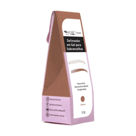 Delineador em Gel para Sobrancelhas Max Love Claro 3,3g
