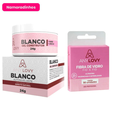 Kit Gel Blanco 24g + Fibra AnyLovy 50 unidades Namoradinhos