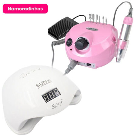 Kit Cabine Sun 5 Branca + Motor Porquinho Rosa Namoradinhos