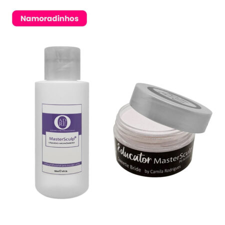 Kit Pó Acrílico Sweetie Bride 40g + Monomer Adore 120ml Namoradinhos