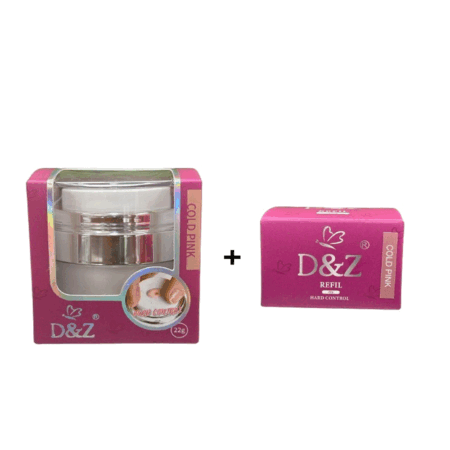 Kit Gel Pump Cold Pink 22g + Refil Cold Pink 22g