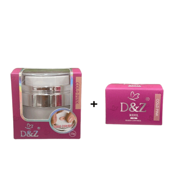 Kit Gel Pump Cold Pink 22g + Refil Cold Pink 22g
