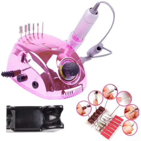 Motor DZ Lixadeira Unhas Pedal 35.000rpm Cromada Rosa DM212