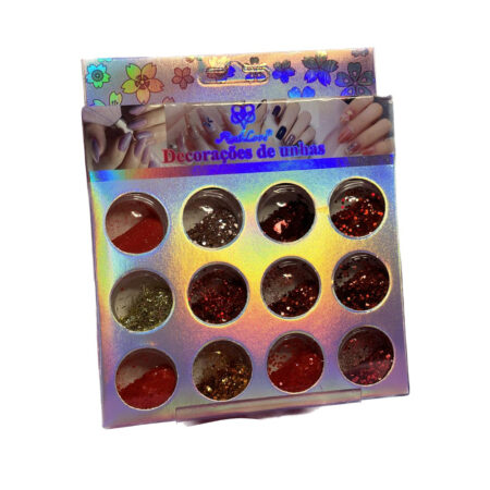 Kit Glitter Decoração Real Love 12 Unidades