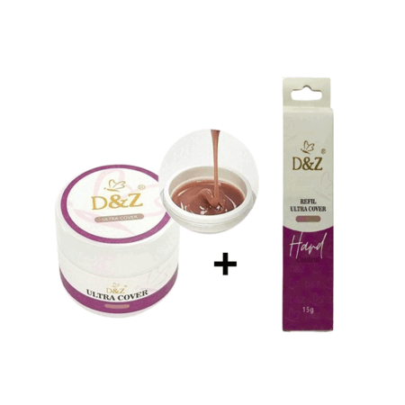 Kit Gel DZ Ultra Cover 18g + Sache Ultra Cover 15g