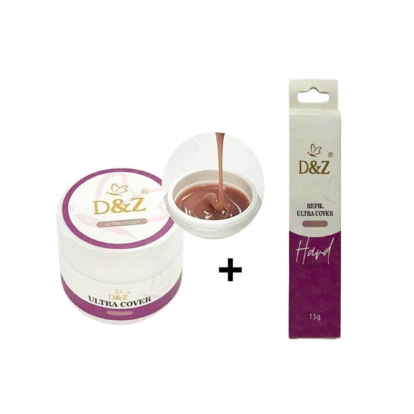 Kit Gel DZ Ultra Cover 18g + Sache Ultra Cover 15g