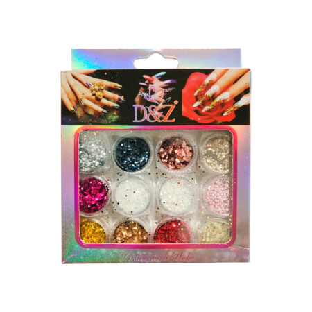 Kit Glitter Flocado Pequeno DZ 12 Unidades
