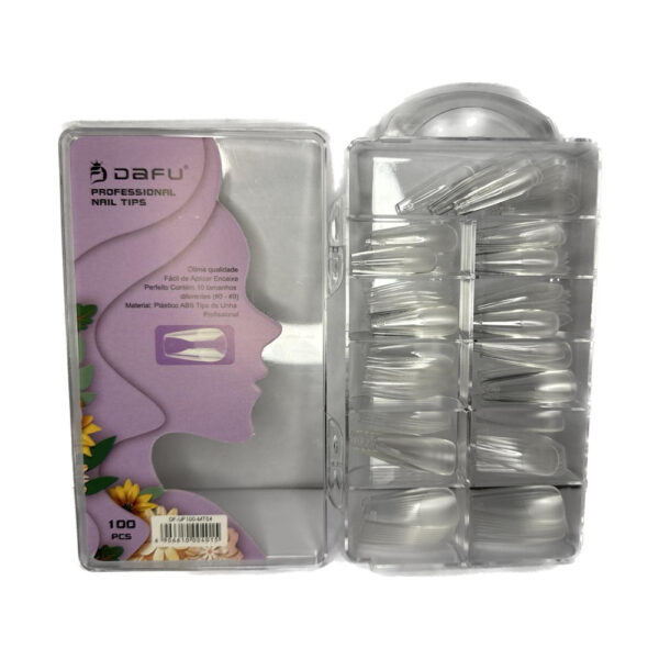 Postiça Bailarina Transparente Base Fosca Dafu 100 unidades