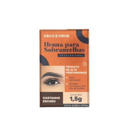 Henna Della e Delle Castanho Escuro 1,5g