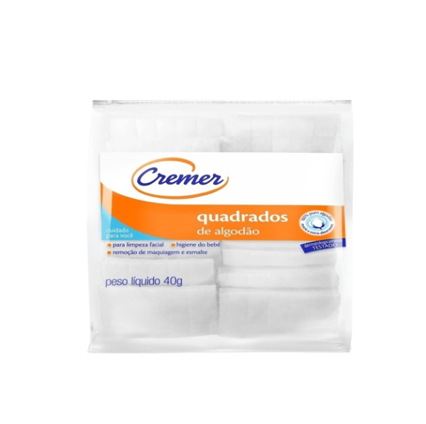 Algodão Quadrado 40gr Cremer - Image 2