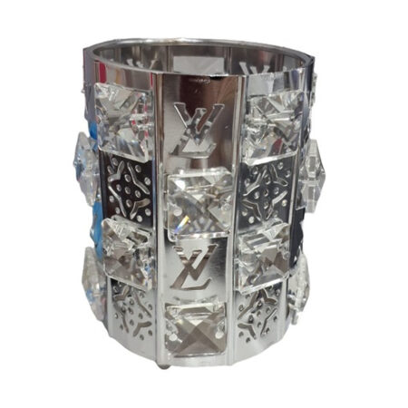 Porta Pincel Luxo Pedra Lv Prata