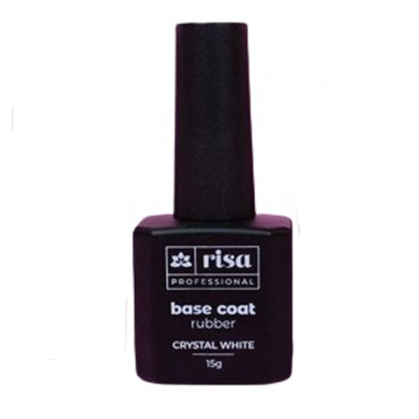 Base Coat Rubber Crystal White Risa 15g