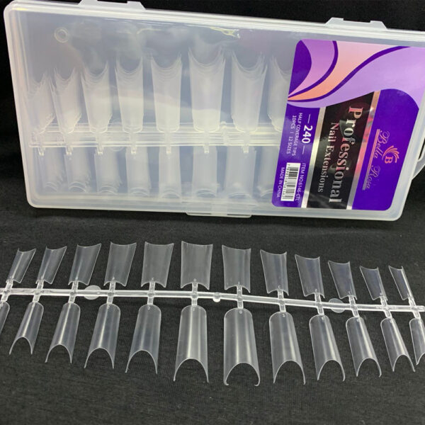 Tip Soft Gel Curvatura C Bella Rosa 240 unidades - Image 2