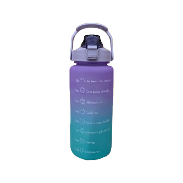 Garrafa Squeeze Tie Dye Roxo 2 Litros
