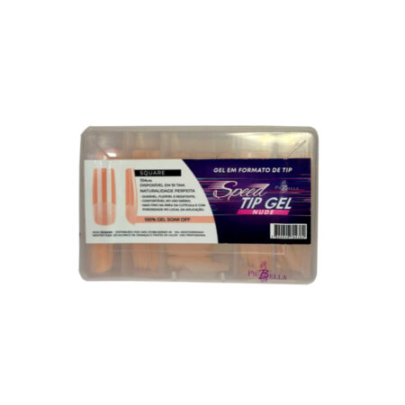 Speed Tip Gel Nude Square Piu Bella 104 Unidades