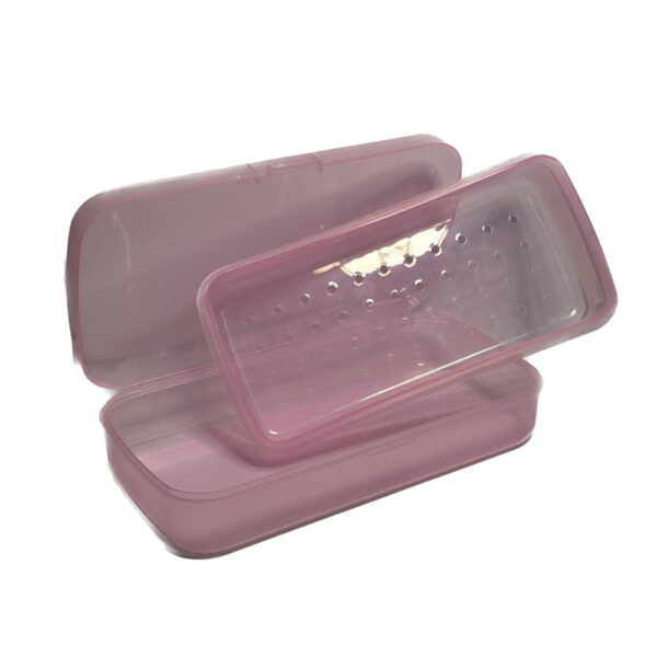 Pote para Esterilizar Broca Retangular Rosa