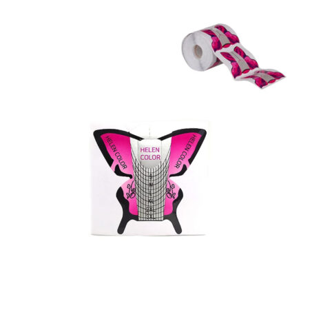 Molde Adesivo Borboleta Rosa Helen Color 300 unidades