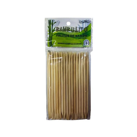 Palito Uma Ponta Bambulito 12cm HigiBras 50 unidades