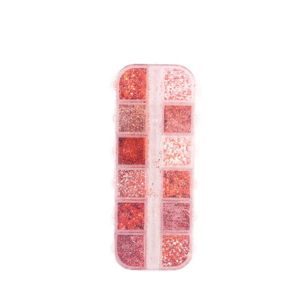 Kit Decoração Glitter  Vermelho Real Love 12 unidades - Imagem 2