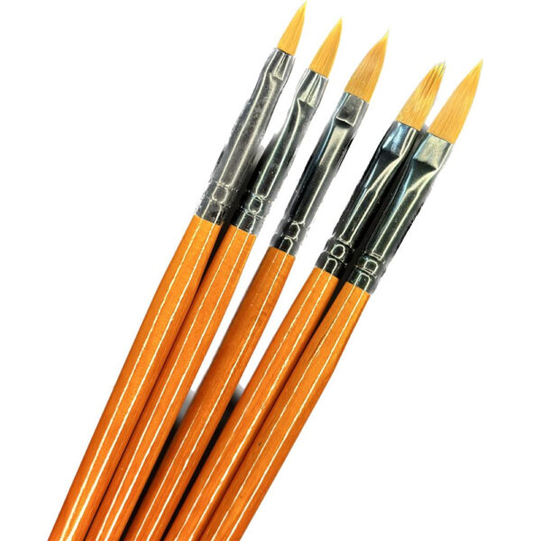 Kit Pincel Porcelana 5 unidades