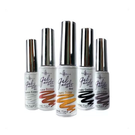 Kit 5 Esmaltes em Gel Piu Bella